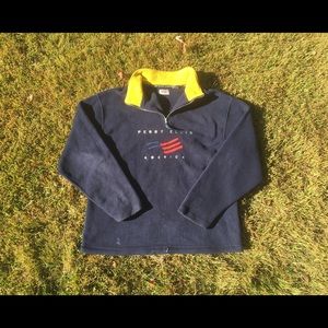 Perry ellis america quarter zip fleece